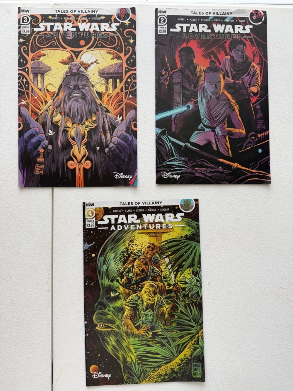 Star Wars Adventures Tales of Villainy Comic Lot #2–4 IDW Disney